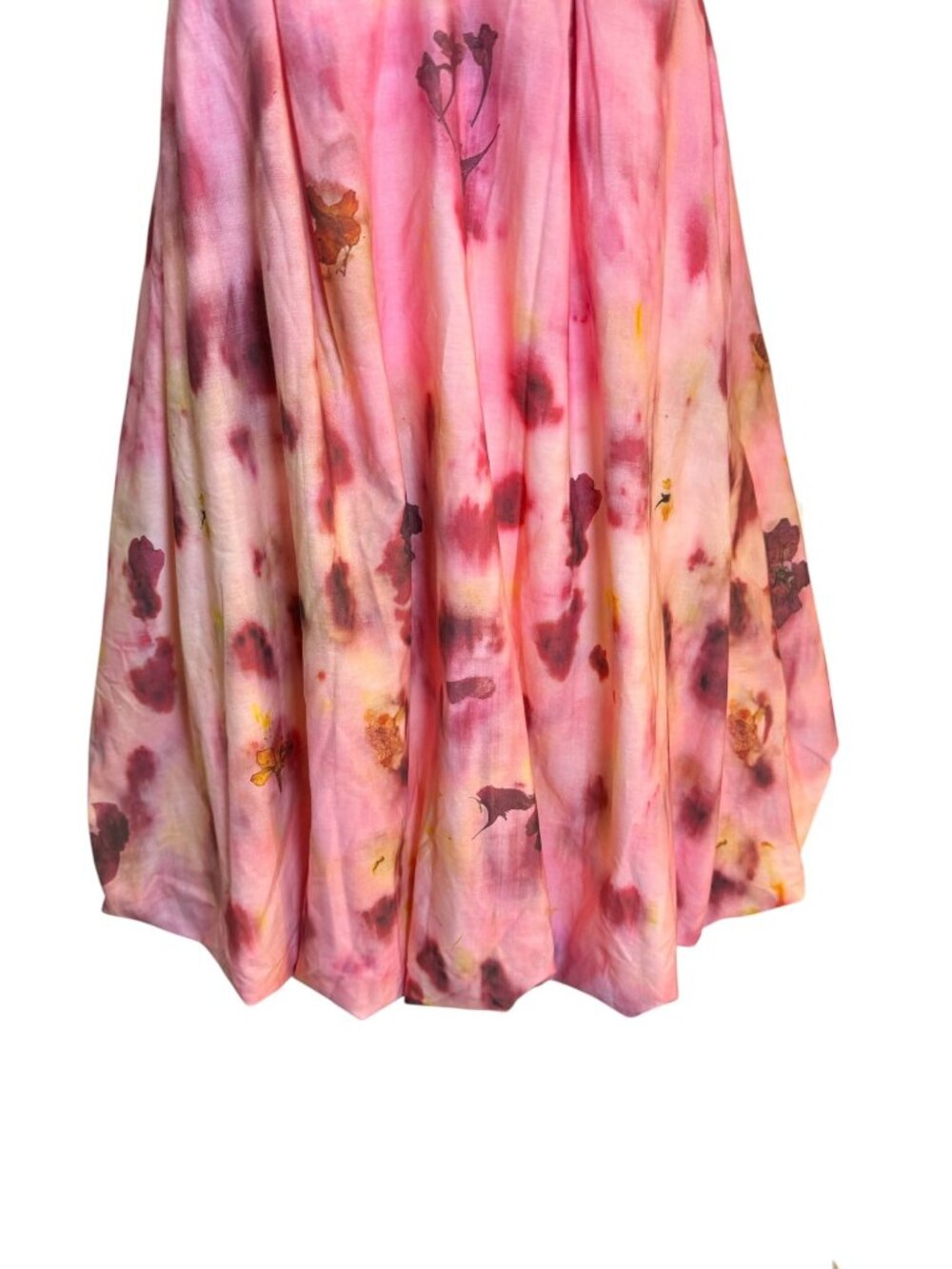 NA-KD Balloon Hem Dress Floral Pink EU 40 Adjustable Straps Party Summer NWT - Picture 2 of 8
